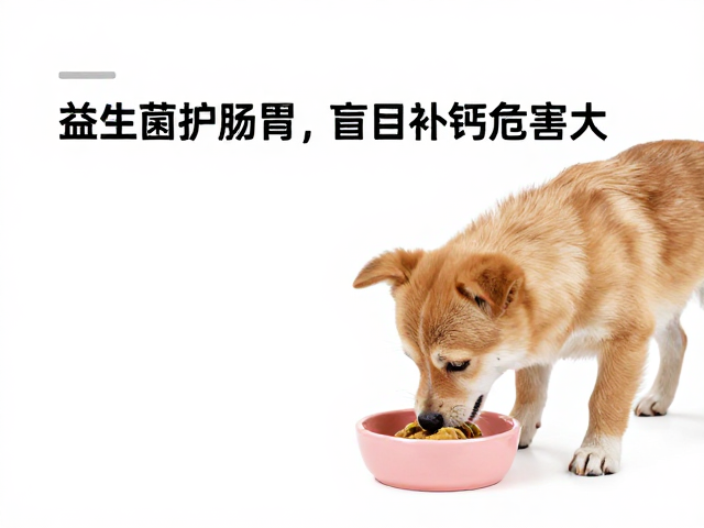 幼犬喂食注意,益生菌护肠胃,盲目补钙危害大
