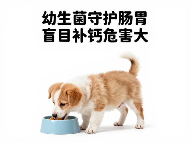幼犬喂食注意,益生菌护肠胃,盲目补钙危害大