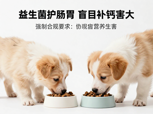 幼犬喂食注意,益生菌护肠胃,盲目补钙危害大