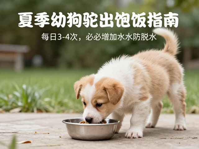 夏季幼犬喂食指南,每日3-4次,务必增加水量防脱水