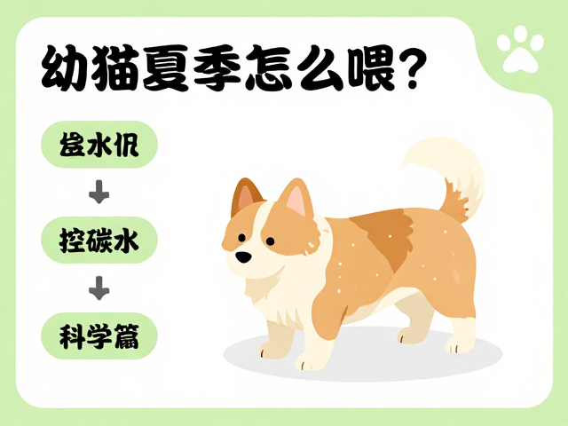 幼犬夏季怎么喂?增加水量,控碳水,科学喂养指南