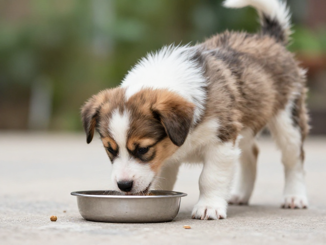 幼犬喂食注意,过度零食致肥胖,肋骨可摸不可见才健康