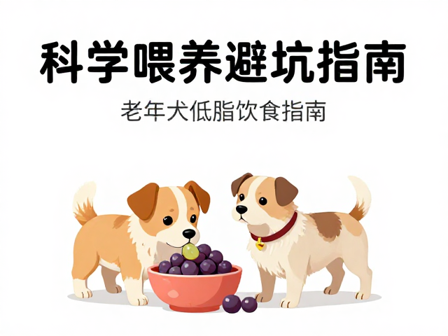 幼犬禁食葡萄,老年犬低脂饮食指南,科学喂养避坑指南