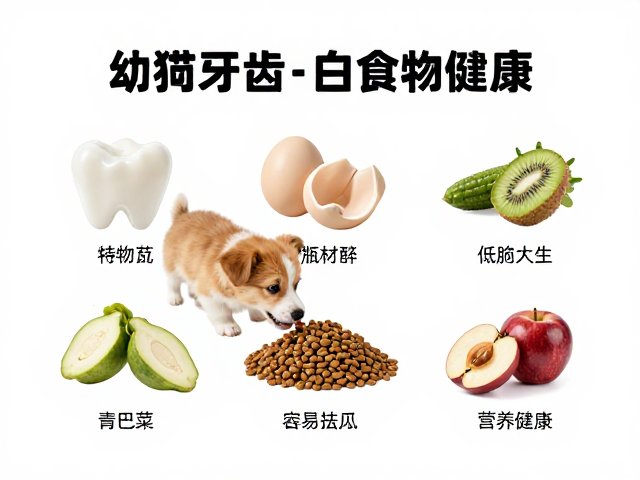 幼犬喂食指南,避免油腻食物,守护牙齿洁白健康
