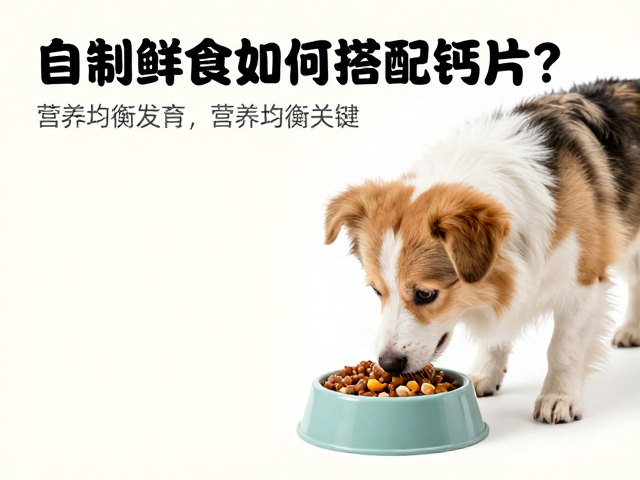 幼犬喂食指南,自制鲜食如何搭配钙片?营养均衡关键