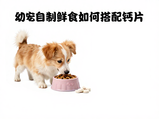 幼犬喂食指南,自制鲜食如何搭配钙片?营养均衡关键