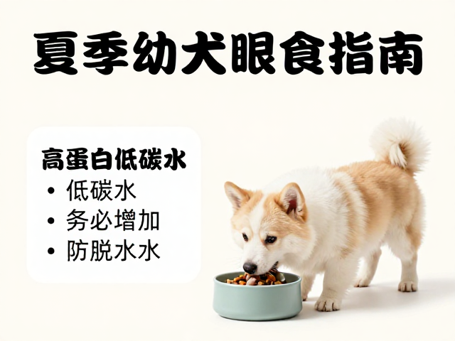 夏季幼犬喂食指南,高蛋白低碳水,务必增加水量防脱水