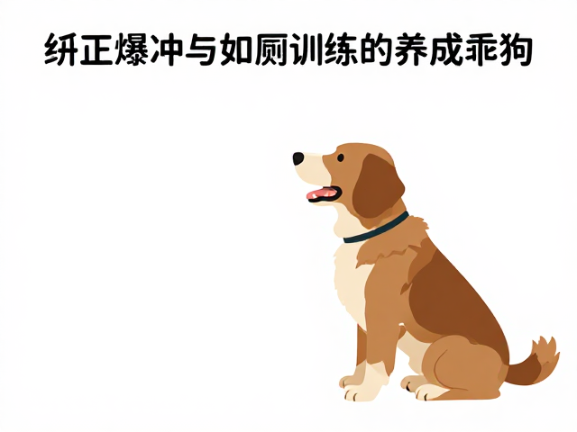 纠正爆冲与如厕训练,短时独处练习助养成乖狗