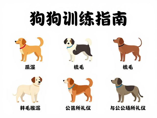 狗狗训练指南,如厕、梳毛与公共场所礼仪,打造文明宠物