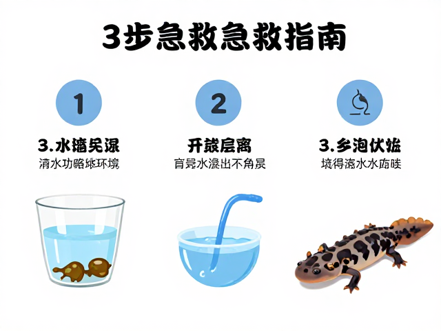 六角恐龙斑点钝口螈真菌感染怎么办?3步急救指南