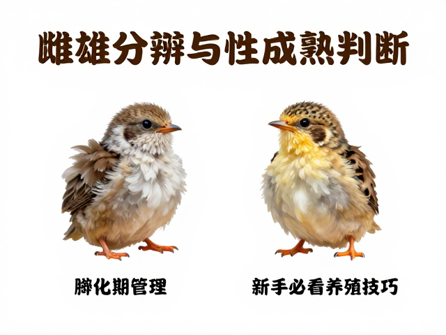 雌雄分辨与性成熟判断，孵化期管理全攻略，新手必看养殖技巧