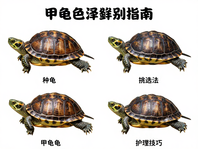 种龟鉴别指南,甲壳完整色泽鲜艳挑选法与初生龟护理技巧