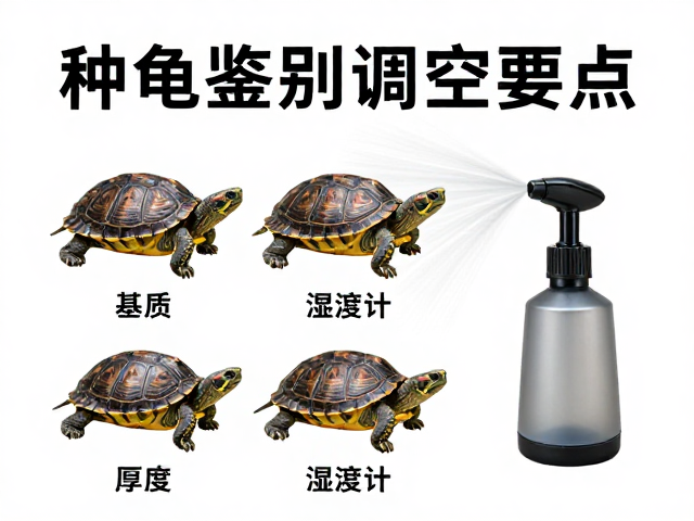 种龟鉴别指南,基质厚度与湿度计喷雾器调控要点
