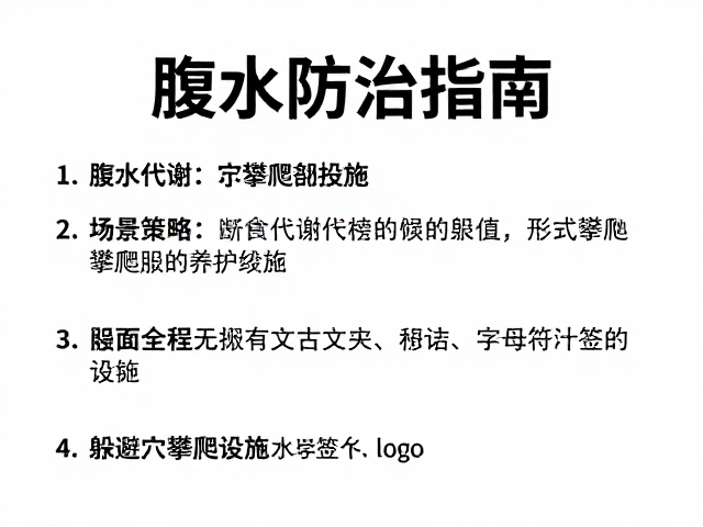 腹水防治指南，断食代谢调节与躲避穴攀爬设施的养护策略