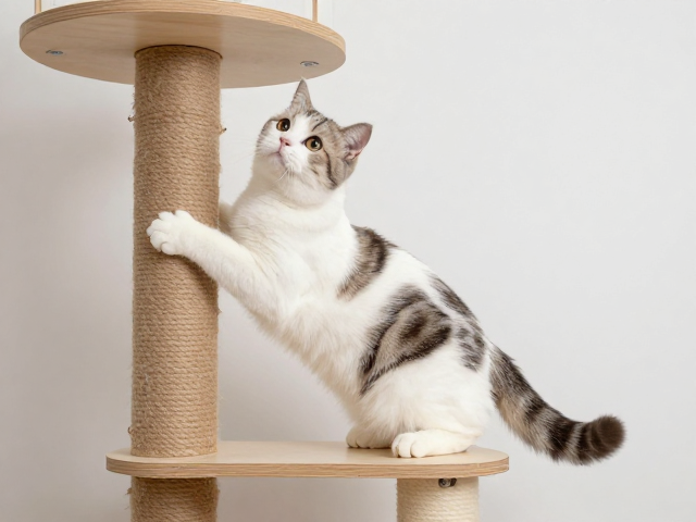 猫咪腹水防治与钙粉补充,攀爬结构助力康复