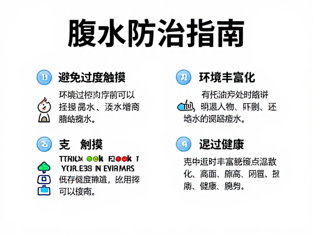 腹水防治指南，避免过度触摸，通过环境丰富化促进健康