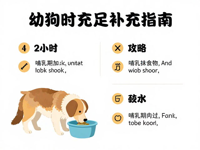 幼犬喂食指南,24小时充足饮水与哺乳期额外补充策略