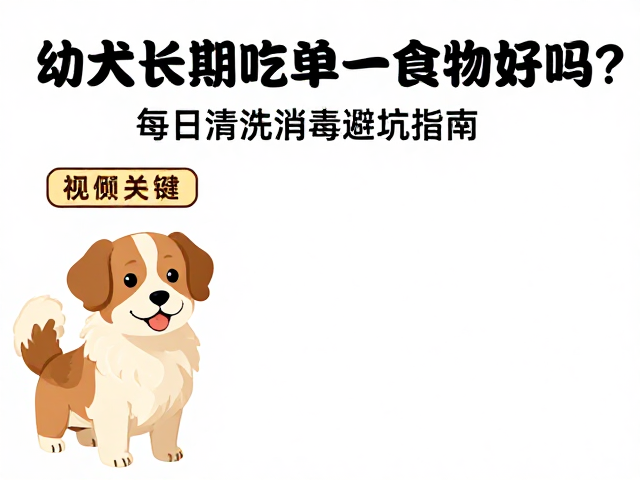 幼犬长期吃单一食物好吗?每日清洗消毒避坑指南