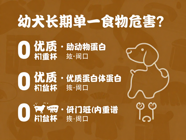 幼犬长期单一食物危害?换优质动物蛋白食谱指南