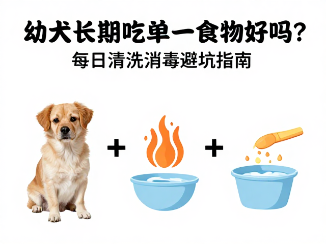 幼犬长期吃单一食物好吗?每日清洗消毒避坑指南