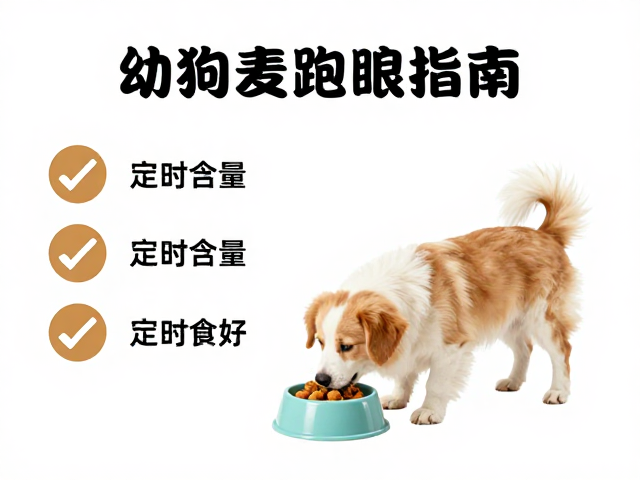 幼犬喂食指南,定时定量让狗狗精神状态良好