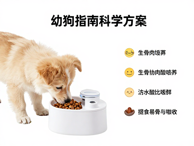 幼犬喂食指南,流动饮水机搭配生骨肉喂养的科学方案