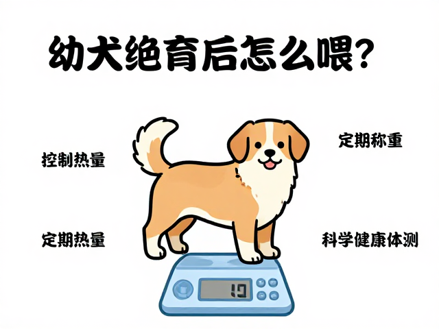 幼犬绝育后怎么喂?控制热量,定期称重,科学监测健康体重