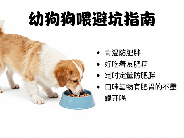 幼犬喂食指南,定时定量防肥胖,新手必看避坑技巧