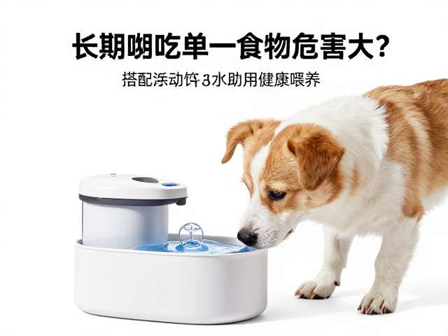 幼犬长期吃单一食物危害大?搭配流动饮水机助健康喂养