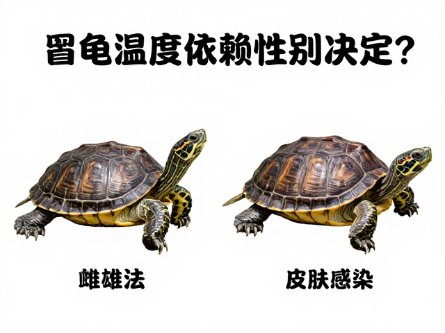 乌龟温度依赖性别决定?雌雄分辨法,皮肤感染处理全攻略