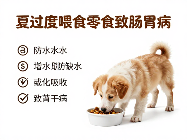 夏季幼犬喂食注意,增加水量防缺水,忌过度喂食零食致肠胃病