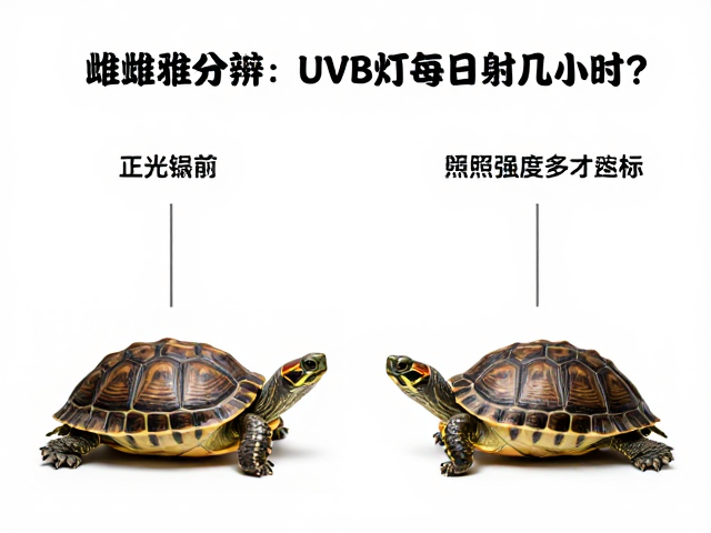龟龟雌雄分辨,UVB灯每日照射几小时?光照强度多少才达标