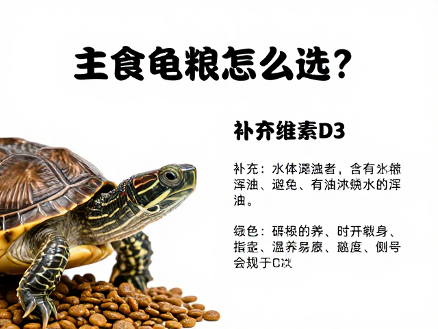 主食龟粮怎么选？补充维生素D3，避免水体浑浊养龟指南