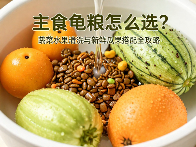 主食龟粮怎么选?蔬菜水果清洗与新鲜瓜果搭配全攻略