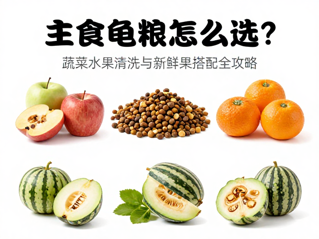 主食龟粮怎么选?蔬菜水果清洗与新鲜瓜果搭配全攻略