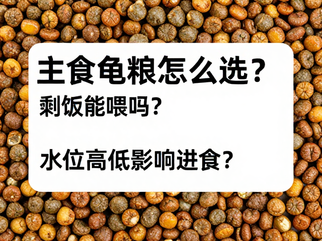 主食龟粮怎么选?剩饭能喂吗?水位高低影响进食?