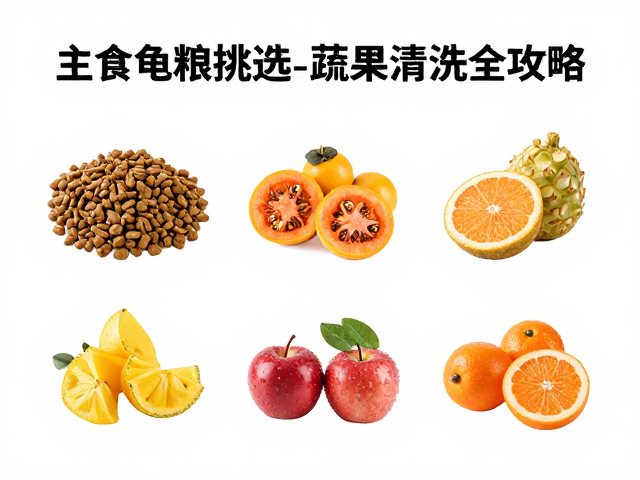鱼肝油怎么喂?主食龟粮挑选与蔬果清洗全攻略
