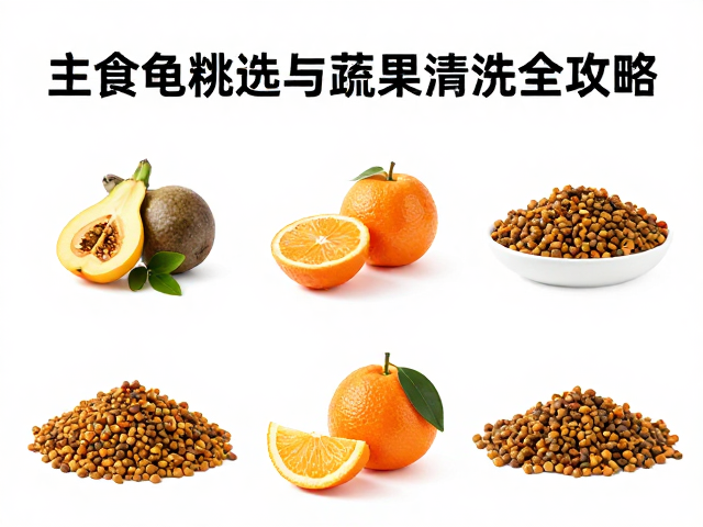 鱼肝油怎么喂？主食龟粮挑选与蔬果清洗全攻略