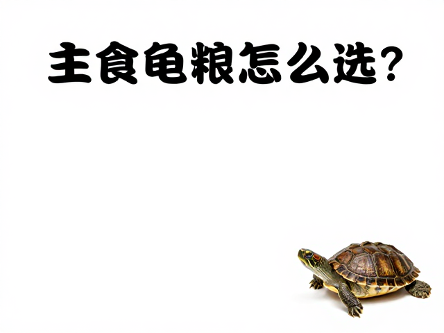 主食龟粮怎么选?避开保健品滥用,勤换水养出健康龟
