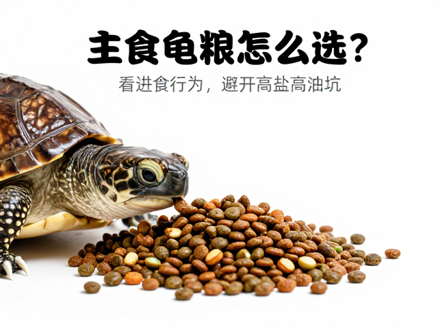 主食龟粮怎么选?看进食行为,避开高盐高油坑