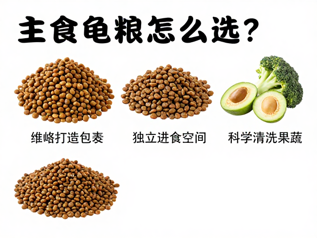 主食龟粮怎么选?如何打造独立进食空间并科学清洗果蔬?