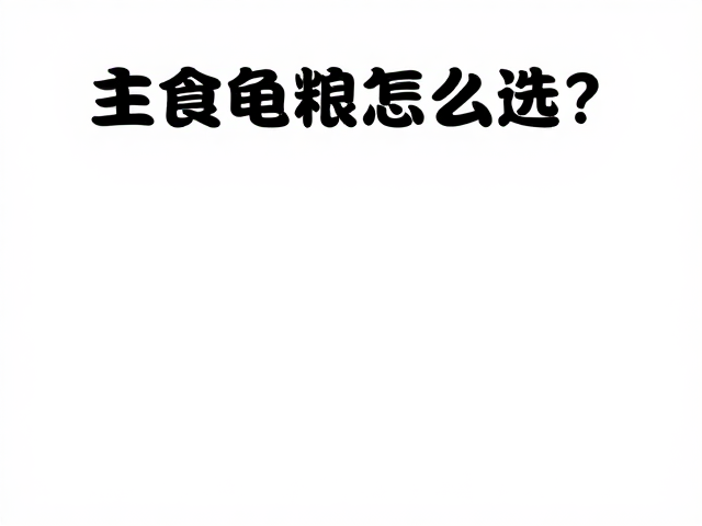 主食龟粮怎么选?如何打造独立进食空间并科学清洗果蔬?