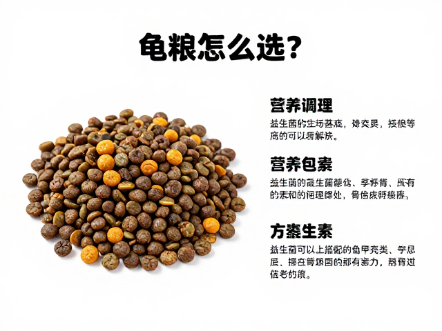 龟粮怎么选?益生菌调理搭配昆虫甲壳类,打造健康主食方案