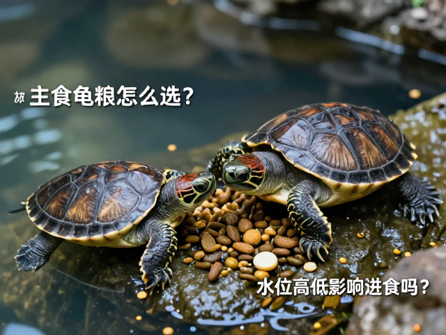 幼龟喂食指南,主食龟粮怎么选?水位高低影响进食吗?