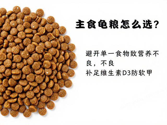主食龟粮怎么选？避开单一食物致营养不良，补足维生素D3防软甲