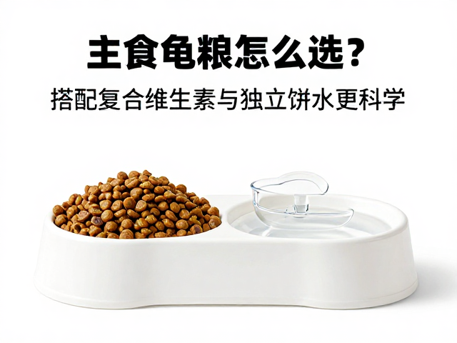 主食龟粮怎么选？搭配复合维生素与独立饮水盆更科学