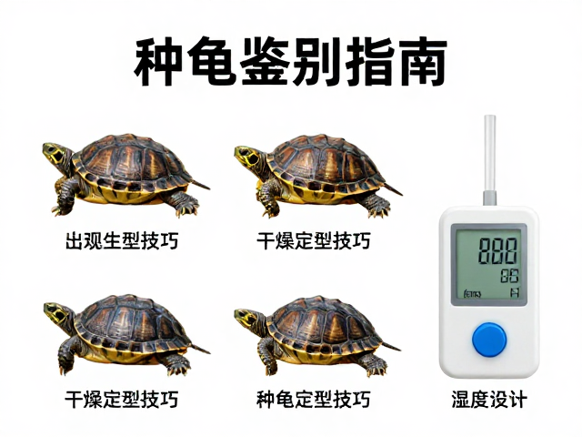 种龟鉴别指南,干燥定型技巧与湿度计使用详解