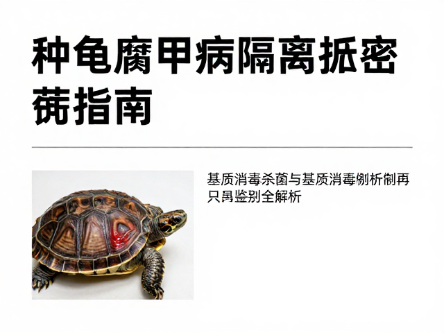 种龟腐甲病隔离指南,基质消毒杀菌与龟只鉴别全解析