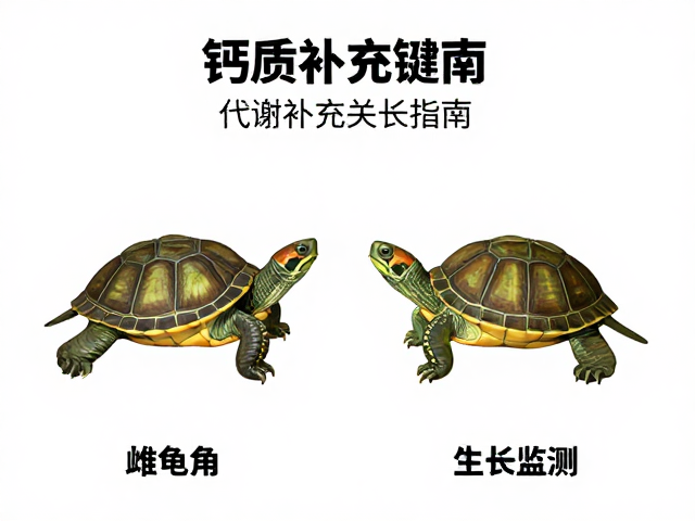 龟苗雌雄分辨与生长监测,钙质补充关键期记录指南