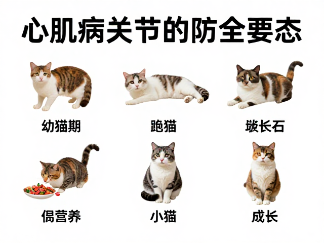 猫各阶段饮食与老年猫关节护理，心肌病预防全攻略